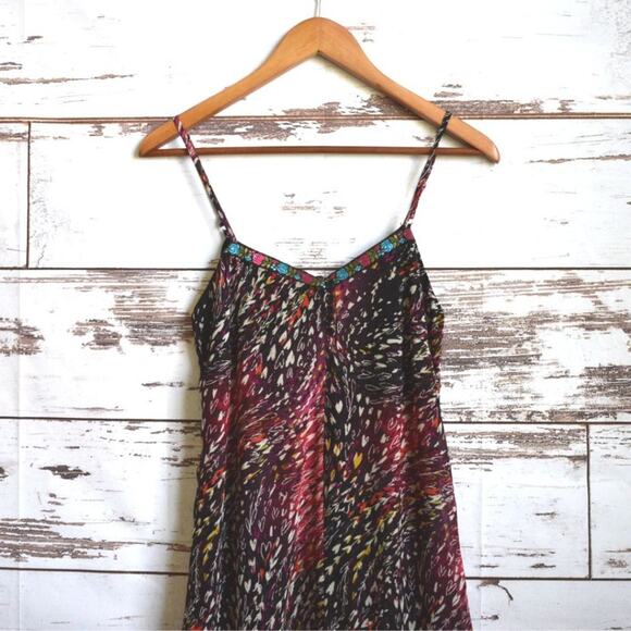 XHILARATION  Women's Heart Print Ruffle Dress Size S - Picture 2 of 6